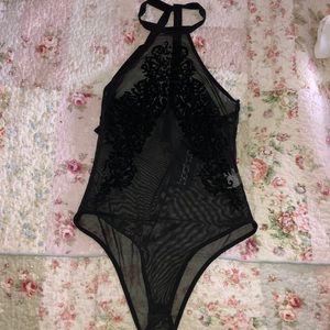 Cute black body suit!